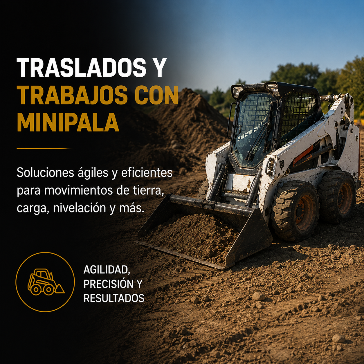 Traslados y trabajos con minipala